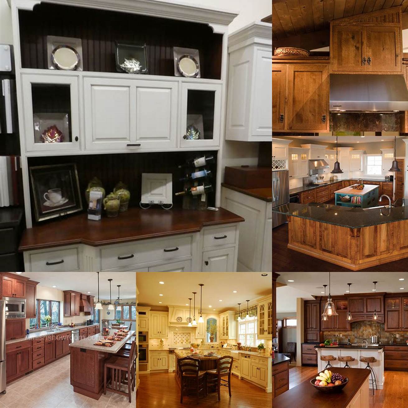 Amish kitchen cabinets in different kitchen styles