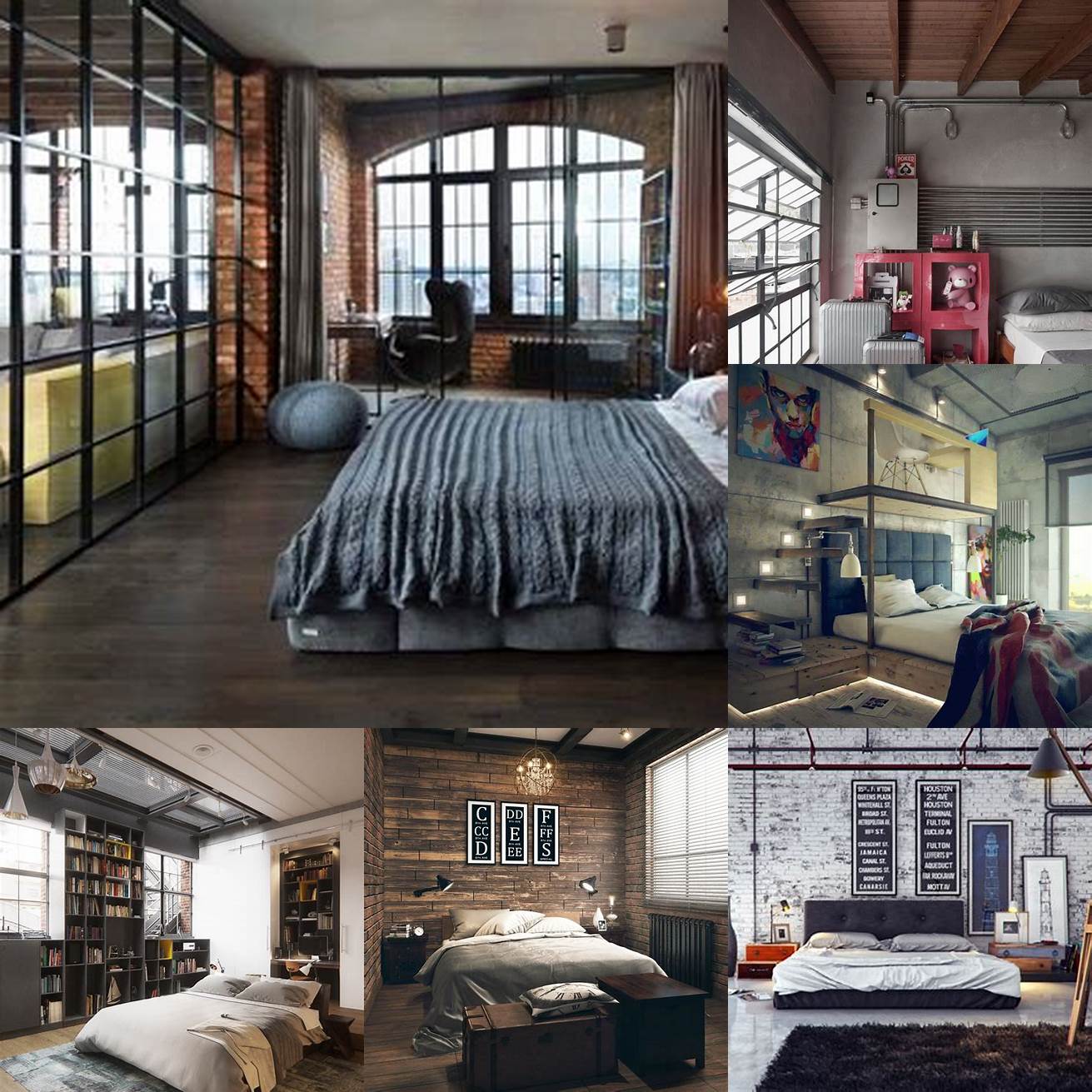 An industrial bedroom is perfect for those who love the raw and edgy look of factories and warehouses The exposed brick walls and metal pipes create a rugged and masculine atmosphere that is perfect for a bachelor pad