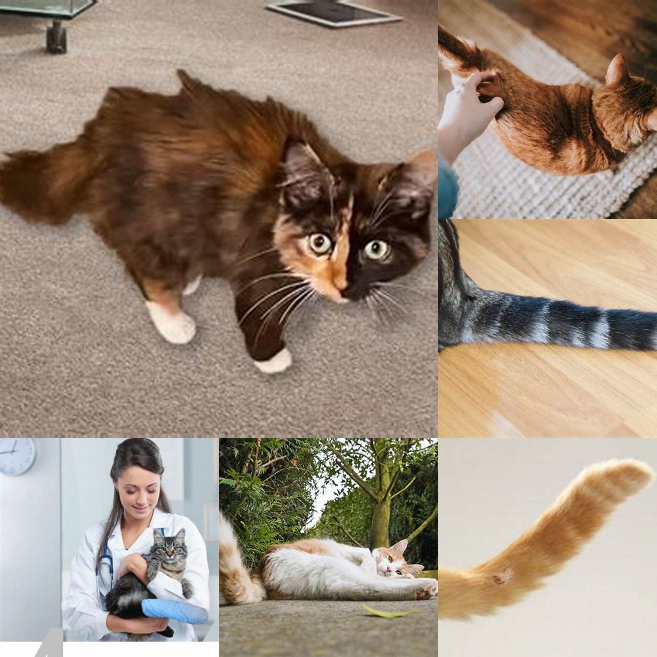 An injury can cause a cats tail to fall off