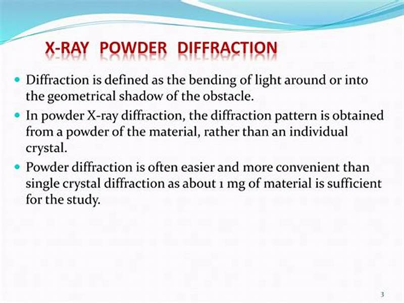 Analysis Of X Ray Powder Diffraction Pattern