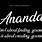 Ananda Font