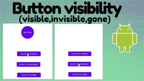 Android  Difference between ViewGONE and ViewINVISIBLE