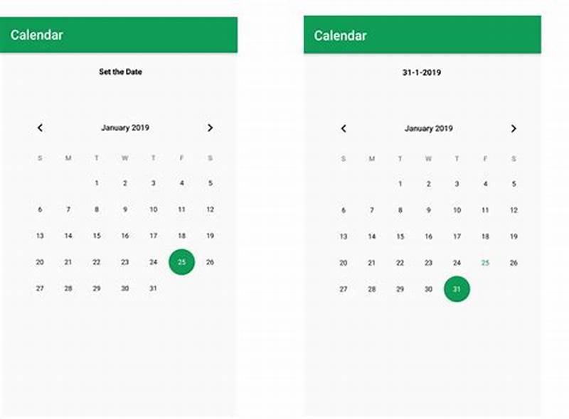 Android Calendar View