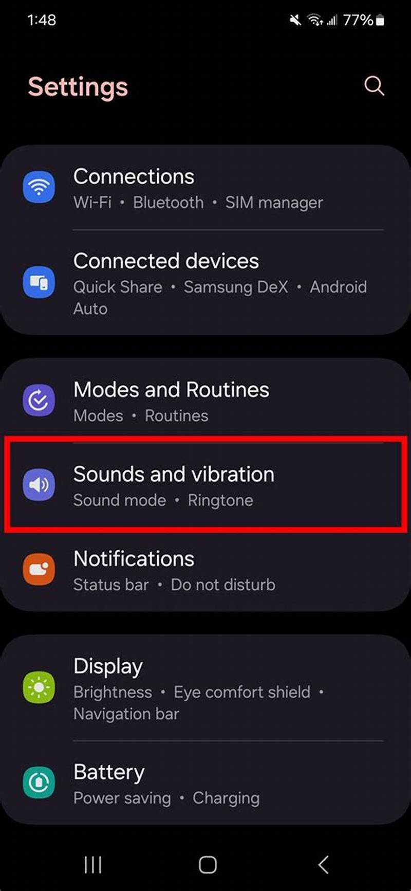 Android Change Vibration Pattern For App