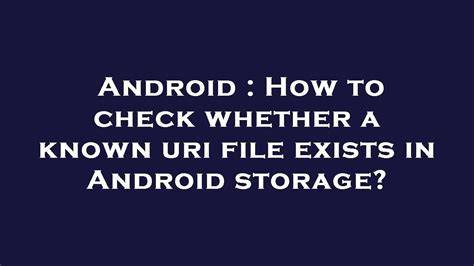Android Check if file exists without creating a new one