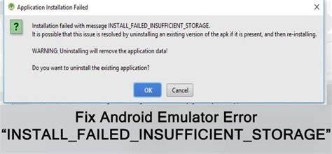 Android Emulator Installation error INSTALLFAILEDVERSIONDOWNGRADE