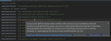 Android Gradle Apache HttpClient does not exist