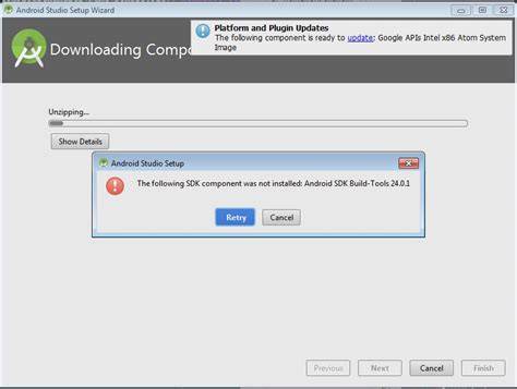 Android SDK Manager Not Installing Components