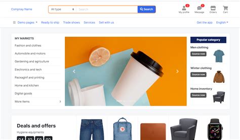 Angular Ecommerce Template