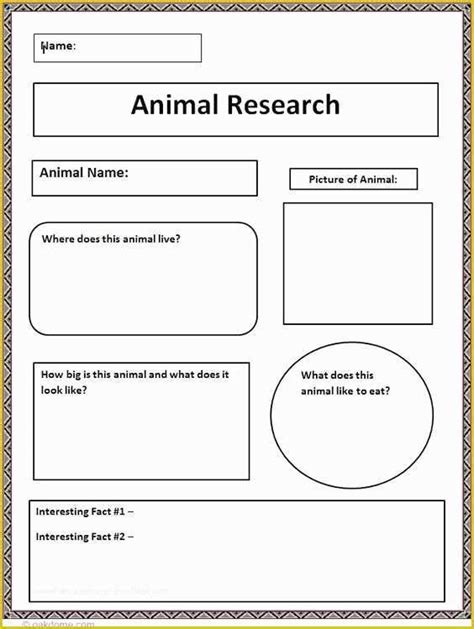 Animal Research Template