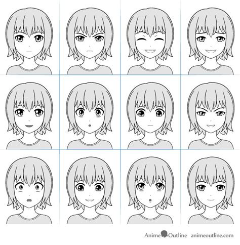 Anime Expression Chart