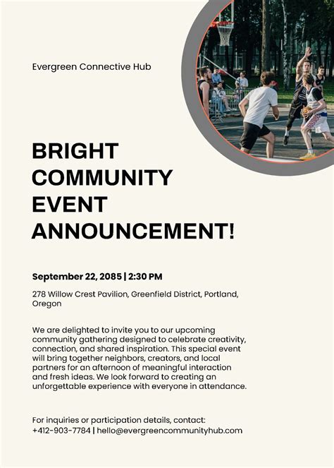 Announcement Template Free