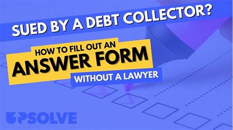 Answer Form For Debt Collection