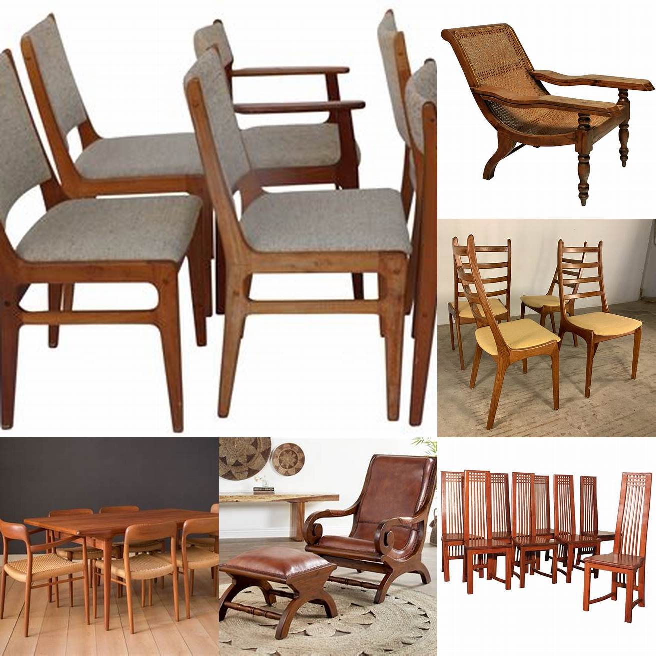 Antique Teak Wood Chairs