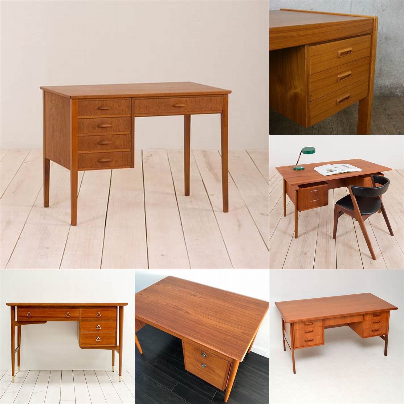 Antique Teak Wood Desk