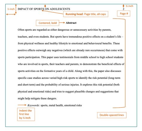 Apa Abstract Template