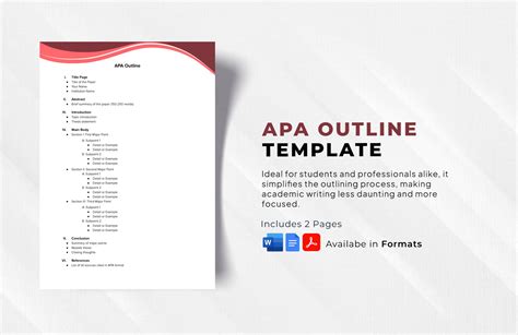 Apa Outline Word Template