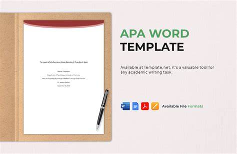 Apa Word Template