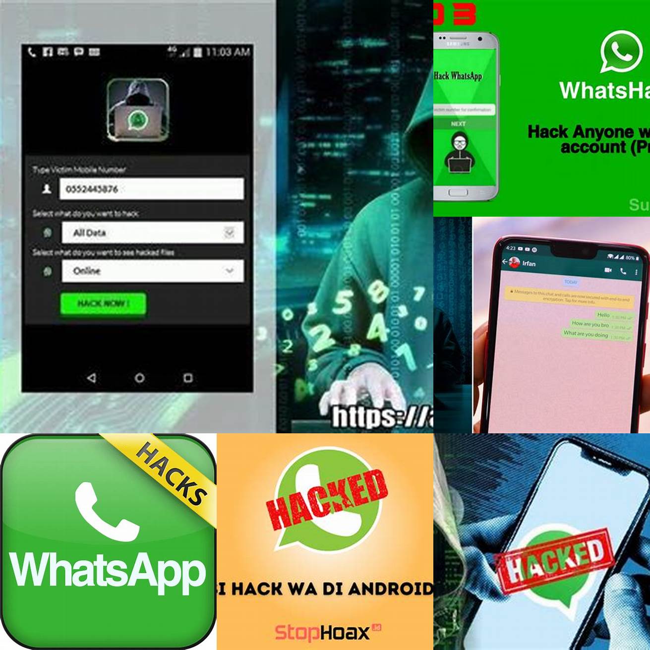 Aplikasi hack WhatsApp ilegal
