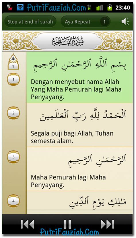 Aplikasi Al-Quran dalam Bahasa Indonesia