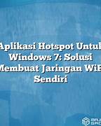 Aplikasi Hotspot untuk Windows 7