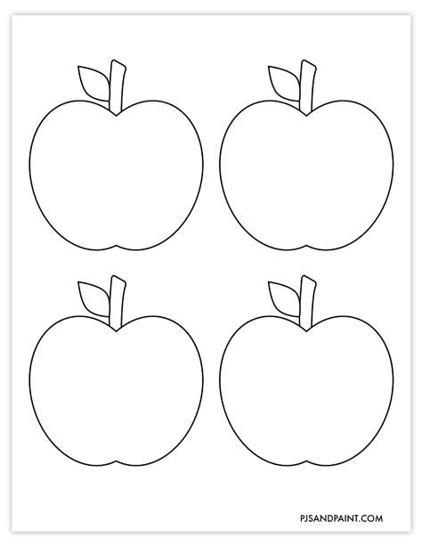 Apple Cutouts Printable