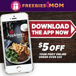 Applebee's $5 Off $25 Printable