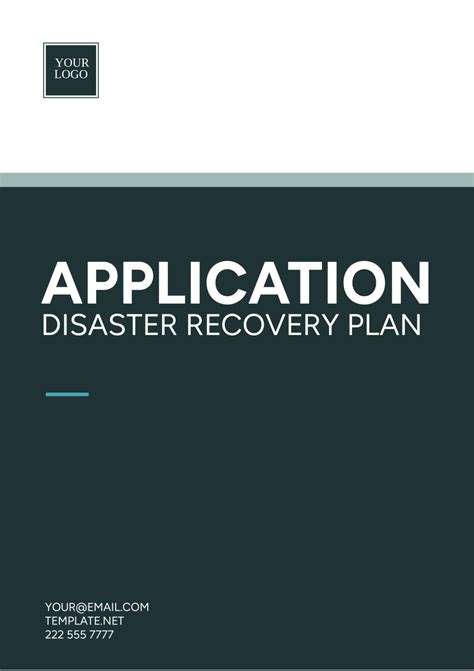 Application Disaster Recovery Plan Template