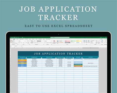Application Tracker Excel Template
