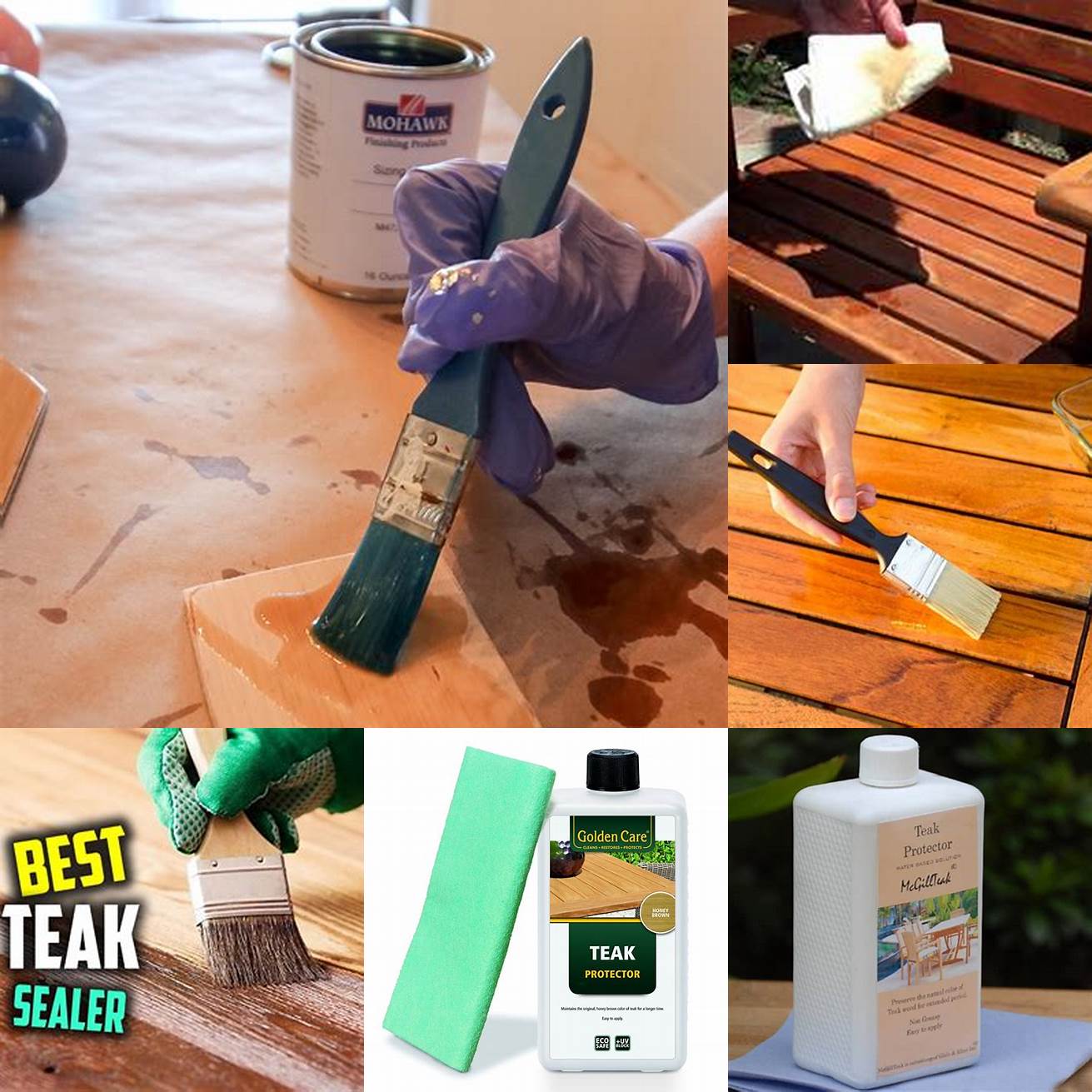 Apply a teak sealer for extra protection
