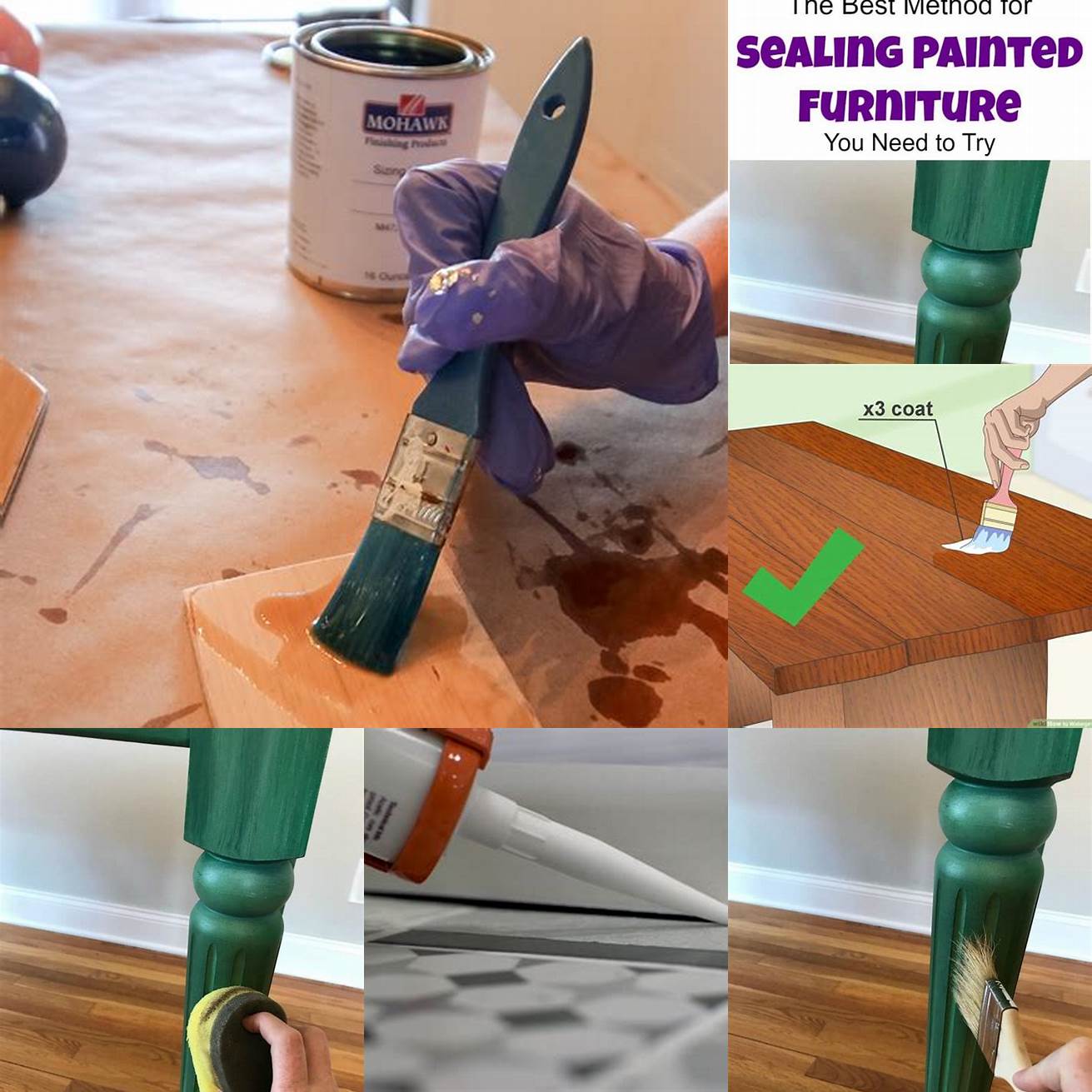 Apply sealant to protect the furniture