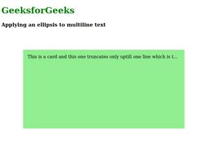 Applying an ellipsis to multiline text duplicate