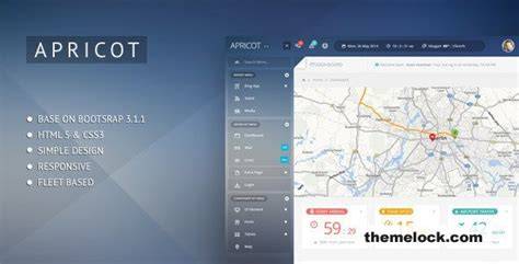 Apricot Bootstrap 3 Admin Dashboard Template Free Download