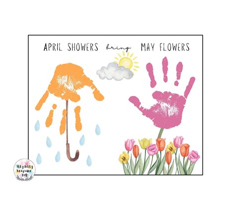 April Showers Bring May Flowers Printable