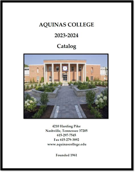 Aquinas Course Catalog