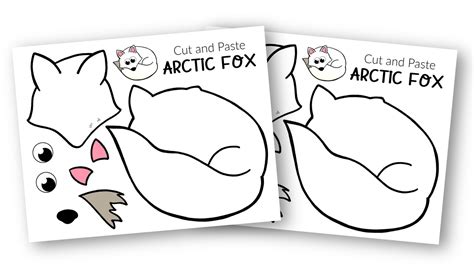 Arctic Fox Craft Template
