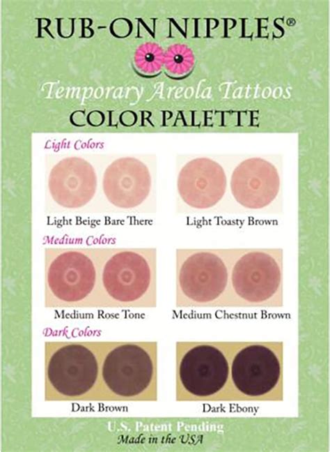 Areola Color Chart