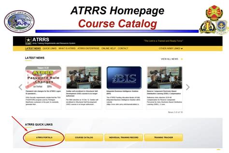 Army Atrrs Course Catalog Portal