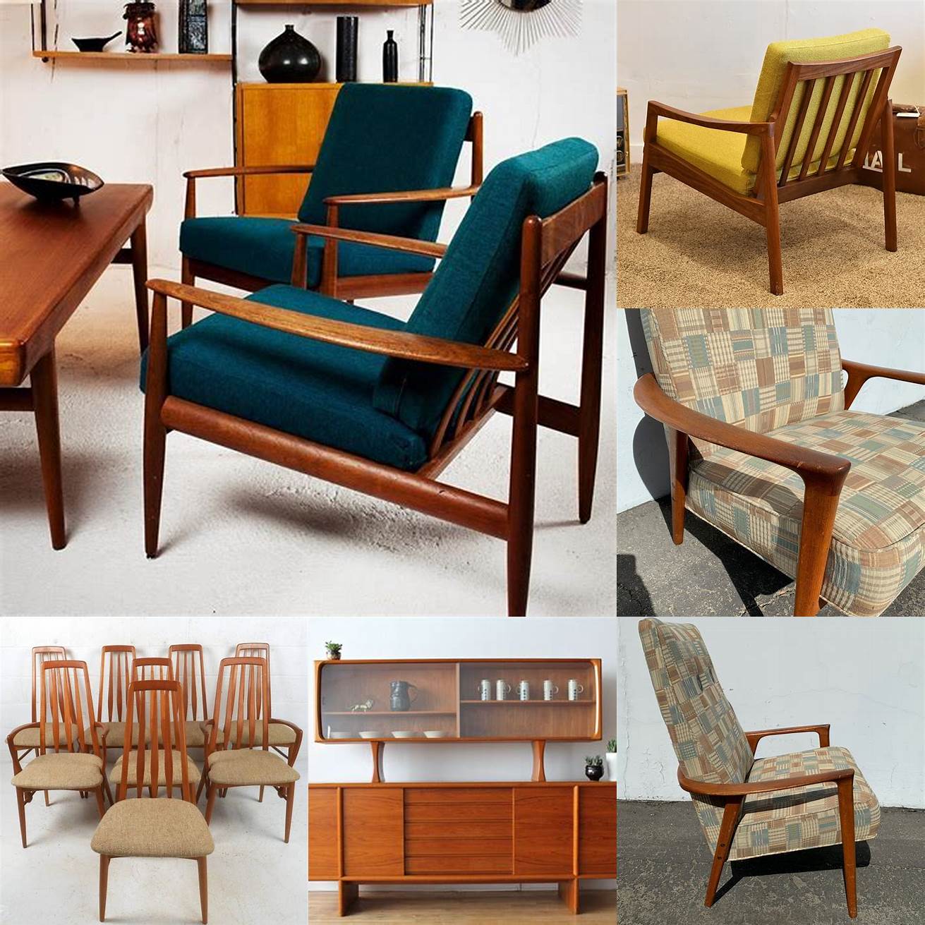 Art Deco Style MCM Teak Furniture