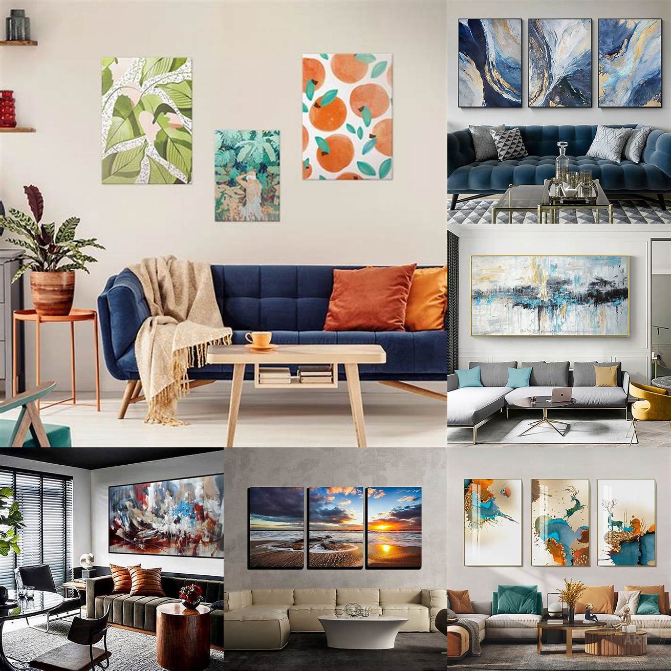 Artwork and wall decor Artwork and wall decor can add some personality and style to your living space You can choose a piece of artwork or wall decor that complements the color or style of your high back sofa