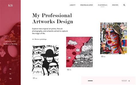 Artwork Website Templates