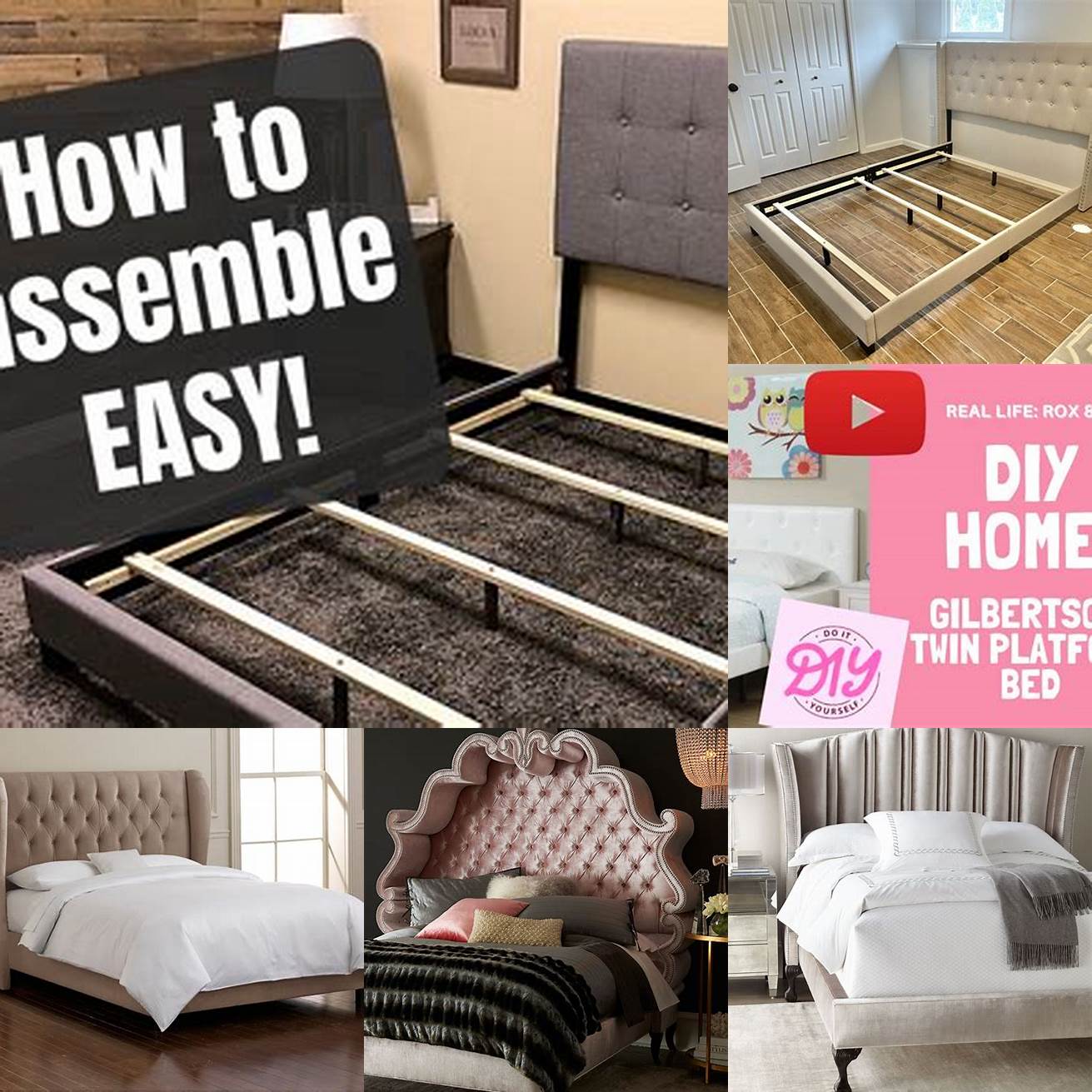 Assembly Tufted beds can be challenging to assemble especially if you are doing it alone It may be helpful to have a friend or family member assist you