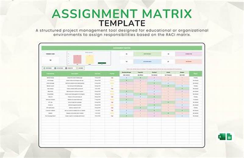 Assignment Matrix Template
