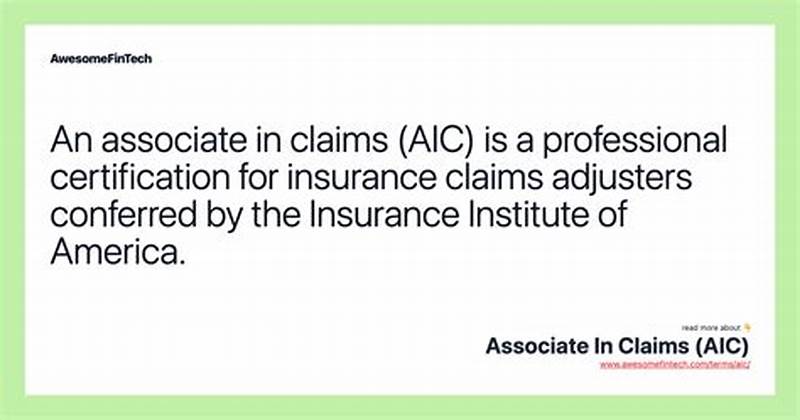 Associate In Claims Program