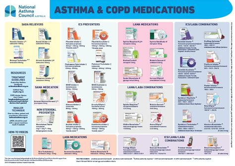 Asthma Inhaler Chart