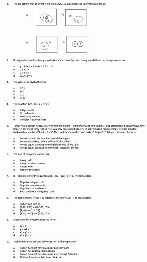 Asvab Practice Test Printable