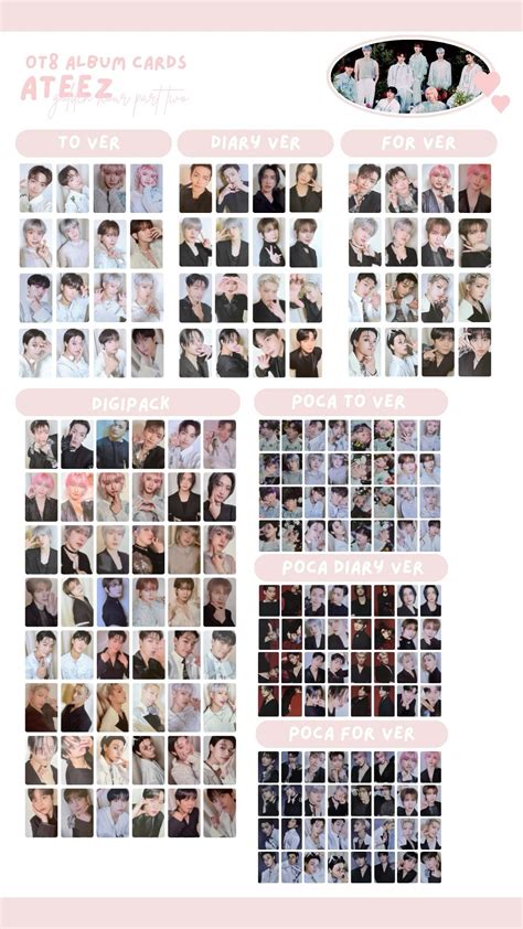 Ateez Photocard Template