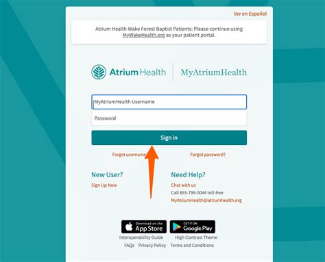 Atrium Health My Chart Login