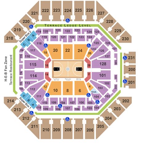 Att Center Seating Chart