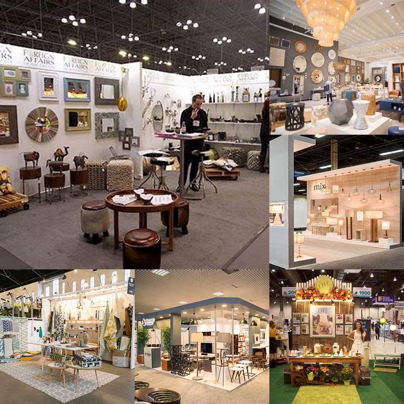 Attend home decor trade shows to connect with wholesale distributors and see their products in person